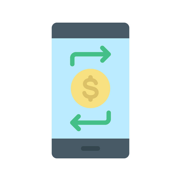 Funds Transfer icon vector image. Suitable for mobile application web application and print media. - Vektor, kép