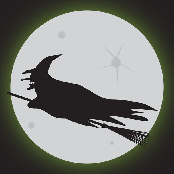 Bruxa de Halloween
 - Vetor, Imagem