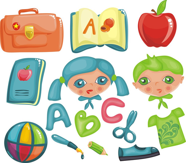 School icons - Vetor, Imagem