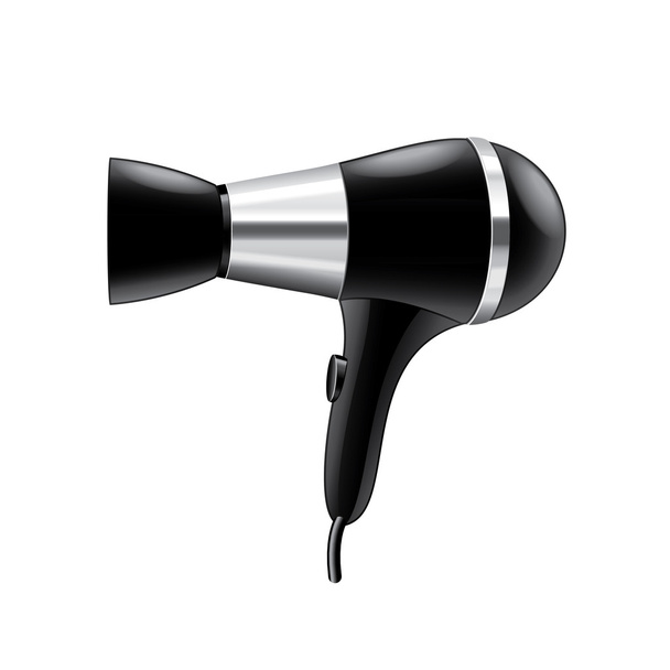 Hair dryer isolated on white vector - Vector, Image