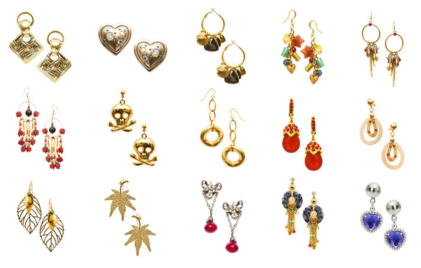 Set of various earrings - Photo, Image