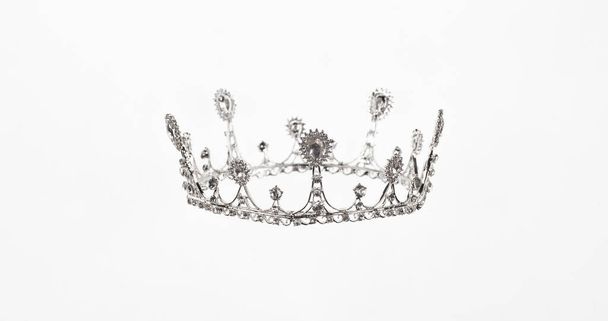 crystal crown princess isolated on white background - Photo, Image