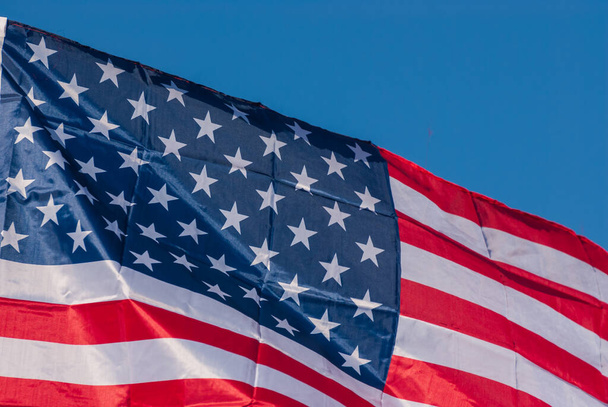 Anma Günü için Amerikan bayrağı, 4 Temmuz, Bağımsızlık Günü, Kutlama Konsepti. - Fotoğraf, Görsel