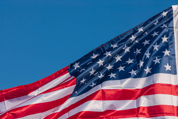Amerikai zászló az Emléknapra, július 4., Függetlenség napja, Ünnepi koncepció. - Fotó, kép