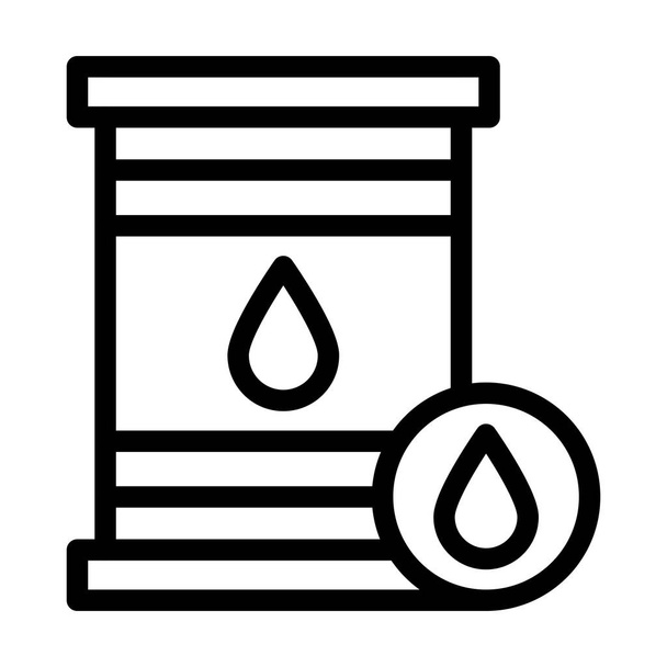 Oil Vector Thick Line Icon für den persönlichen und kommerziellen Gebrauch - Vektor, Bild