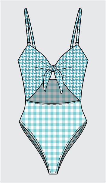 Colorful illustration of female swimwear  - Vettoriali, immagini