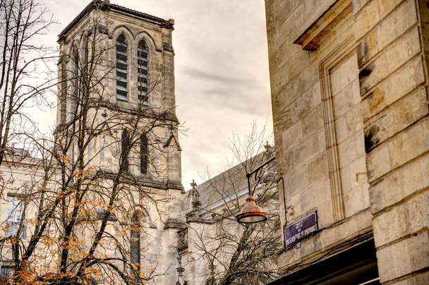 Bordeaux, France - December 2022 : Historical city center in wintertime, HDR Image - 写真・画像