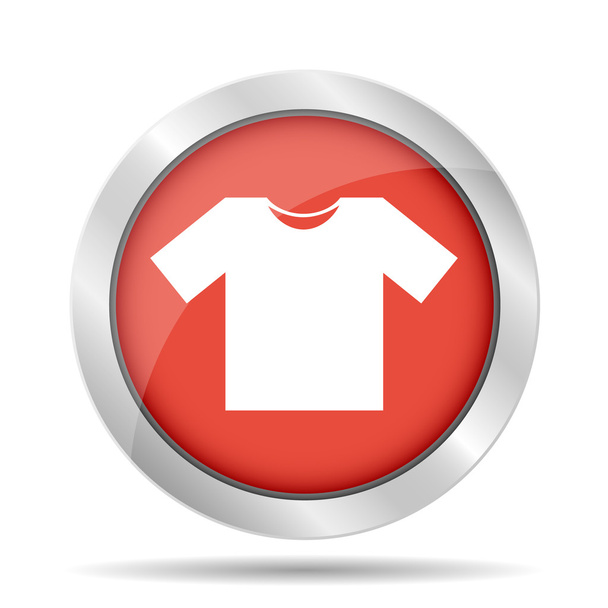 T-Shirt-Symbol, Vektorabbildung. Flacher Designstil - Vektor, Bild