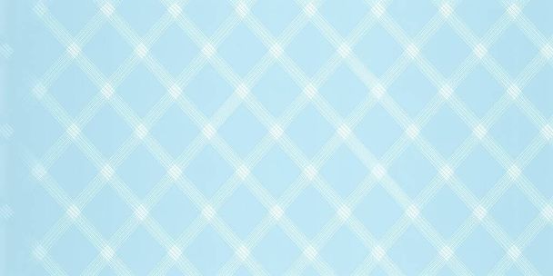 Pastelowy kobalt niebieski i biały bezszwowy diagonalny materiał włókienniczy wzór kraty - Zdjęcie, obraz