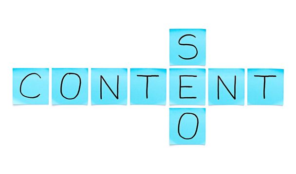 Content SEO Blue Sticky Notes - Photo, Image