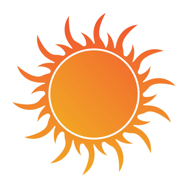 modèle de logo d'illustration vectorielle icône soleil - Vecteur, image