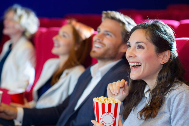 couple watching a movie at the cinema - Фото, зображення