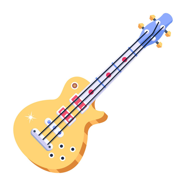 electric guitar icon vector illustration  - Vettoriali, immagini