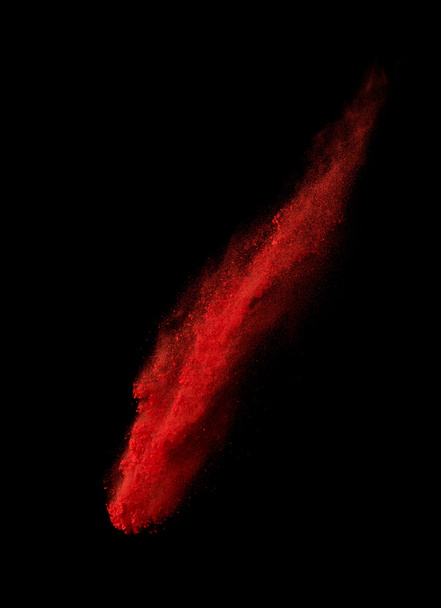 colorful powder splash on black background - Fotó, kép