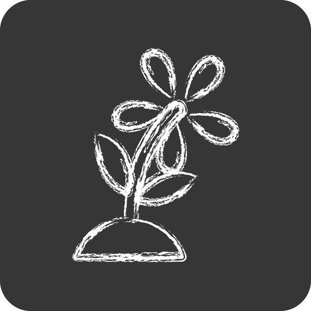 Icon Gardening. vhodný pro symbol vzdělání. Křídový styl. jednoduchý design upravitelný. vektor šablony návrhu - Vektor, obrázek