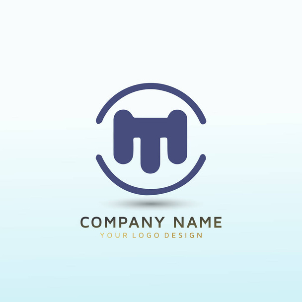 Logotipo simples para consultoria logotipo do negócio seta com a letra MM - Vetor, Imagem
