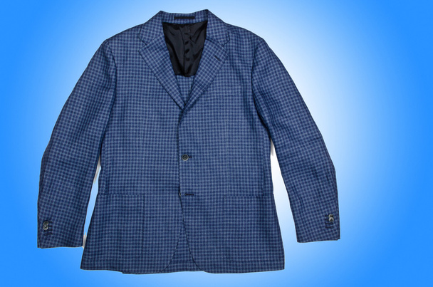 Stylová bunda na modré - Fotografie, Obrázek