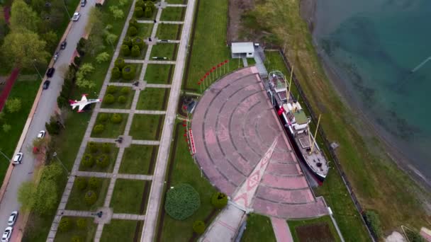 Aerial Bandirma Ship Museum and National Struggle Open Air Museum 4K. Самсун (Туреччина). - Кадри, відео