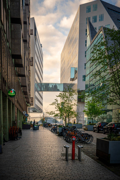 Street view of Amsterdam, Holland city center. - Photo, Image