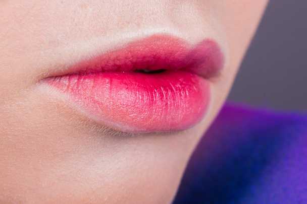 Beautiful female lips. - Photo, Image