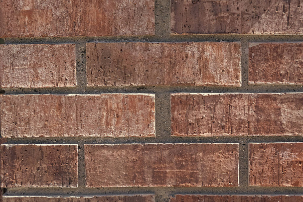 коричневий фон цегляної стіни з поверхнею цегляної текстури
. - Фото, зображення