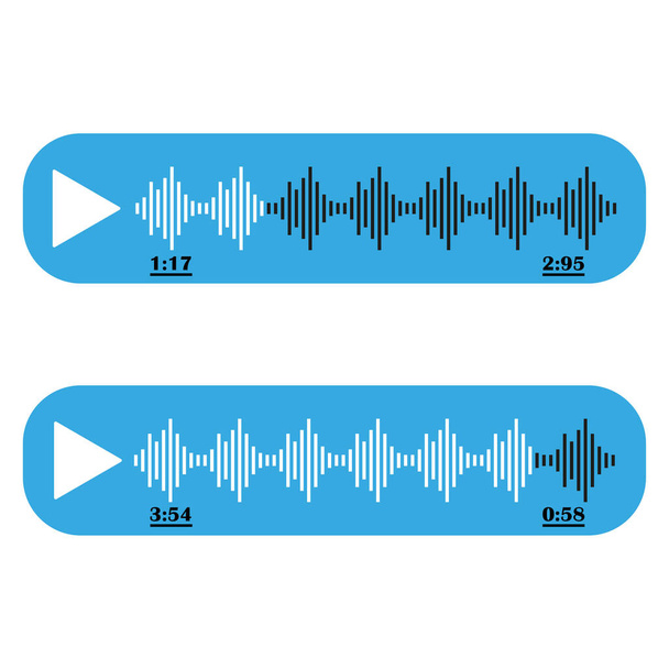 Voice messages icons. Speaker icon. Audio radio app. Vector illustration. Stock image. - Vector, Image