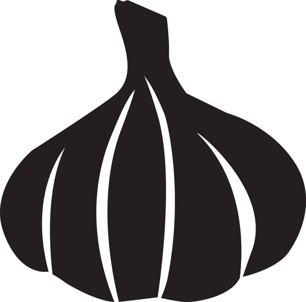 garlic icon. garlic bulb sign. vegetable symbol. flat style - Вектор, зображення