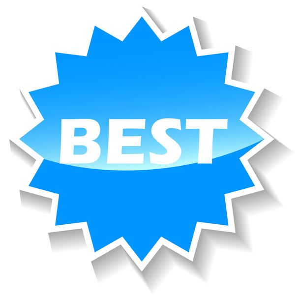 Best blue icon - Vector, Image