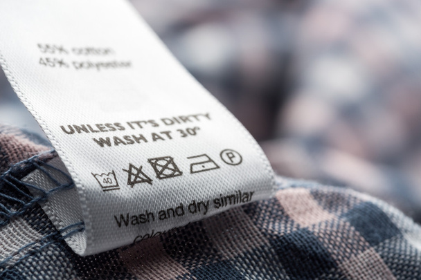 Cloth label in Closeup - Photo, Image
