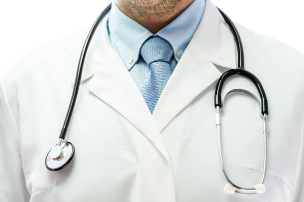 medizinisches Symbol - Arzt mit Stethoskop - Foto, Bild