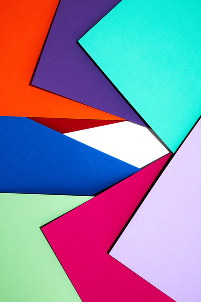 Abstract colorful spectrum texture. Diagonal stripes paper background - Zdjęcie, obraz