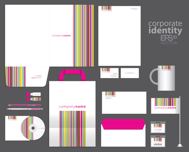 Corporate identity template design - Wektor, obraz