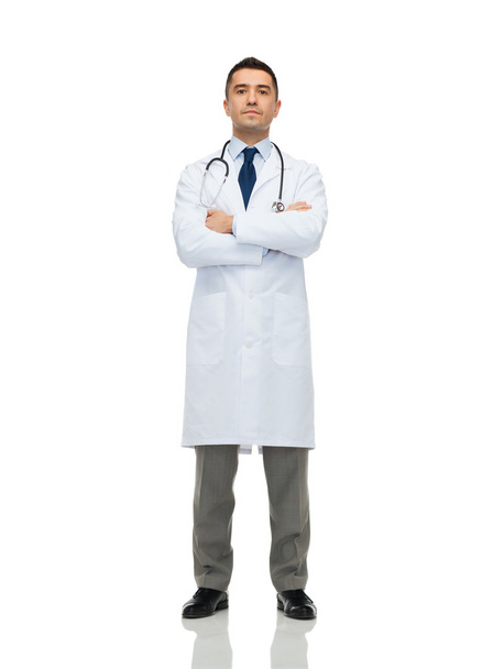 male doctor in white coat - Фото, изображение