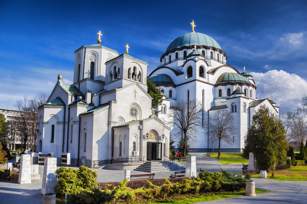 ベオグラード、セルビアの首都都市の聖サヴァ大聖堂 - 写真・画像