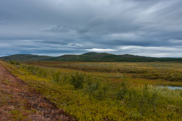 Landscape of the tundra in northern Norway - Φωτογραφία, εικόνα