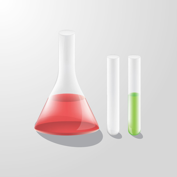 Chemistry test tubes - Vektor, kép