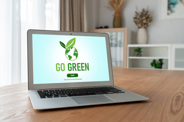 緑のマーケティング戦略に感謝する食品企業ビジネスのための緑のビジネス変革 - 写真・画像