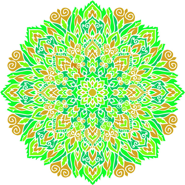 Traditional mandala abstract pattern for clothing, fabric, background, wallpaper, wrapping, batik. - Vector, Imagen