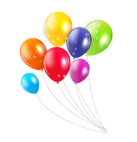 Set di palloncini colorati, illustrazione vettoriale
. - Vettoriali, immagini