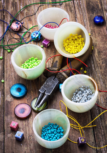 crafts with beads - Photo, Image