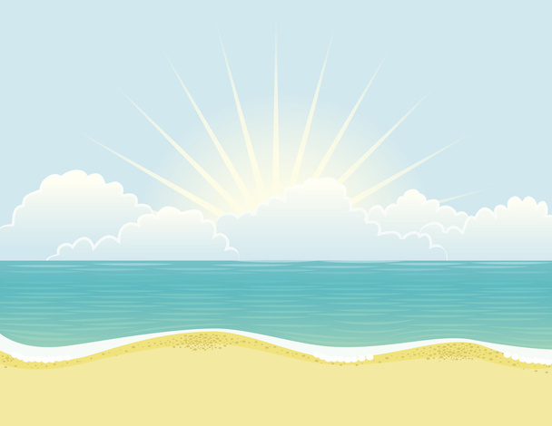 День пляжа - Вектор,изображение