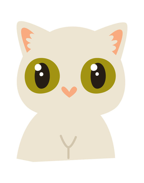 Cute Cat Pet Vector Illustration - Vektör, Görsel