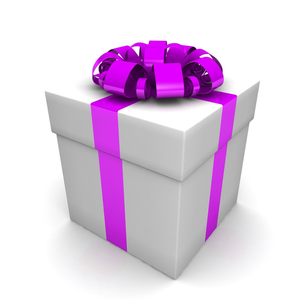 Gift box with ribbon - Foto, Imagen