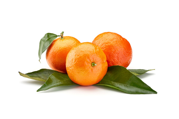 mandarines on white background - Foto, Imagen