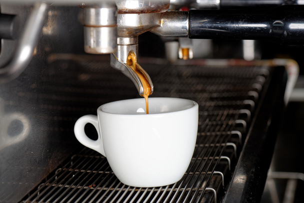 Espresso machine brewing a coffee - Photo, Image