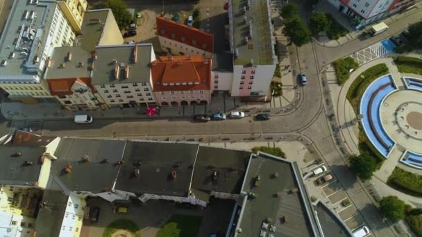 Constitution Square Pila Plac Konstytucji Aerial View Poland. High quality 4k footage - Footage, Video