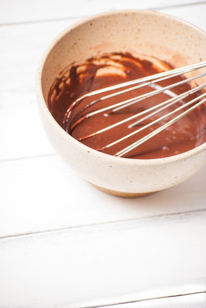 Mixing chocolate cream - Фото, зображення