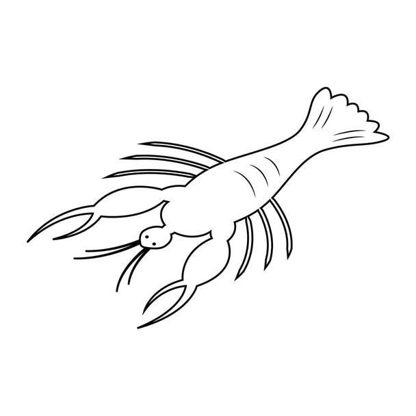 this is vector of shrimp illustration design - Vector, Image
