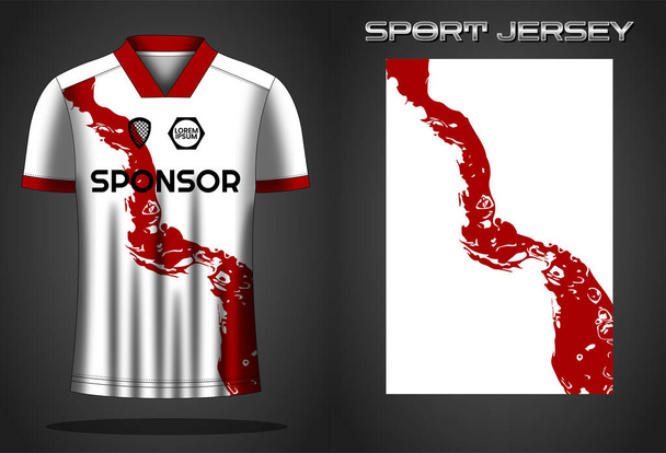 Ποδόσφαιρο φανέλα σπορ πουκάμισο πρότυπο σχεδιασμού - Διάνυσμα, εικόνα