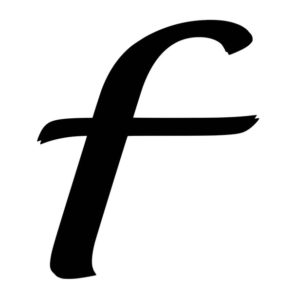 Векторный силуэт букв алфавита на белом фоне - Вектор,изображение